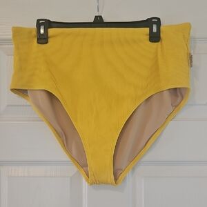 Old Navy high-waisted ribbed bikini bottom